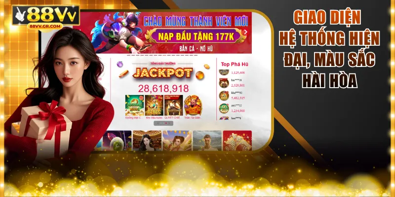 Giao diện hệ thống hiện đại, màu sắc hài hòa