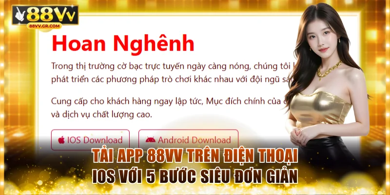 Tải app 88VV trên điện thoại iOS với 5 bước siêu đơn giản